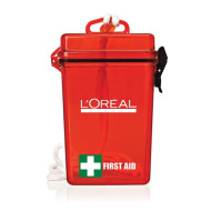 21pc Waterproof First Aid Kit - Red