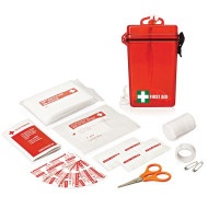 21pc Waterproof First Aid Kit - Red 