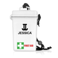 21pc Waterproof First Aid Kit - White