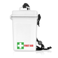 21pc Waterproof First Aid Kit - White 