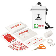 21pc Waterproof First Aid Kit - White 