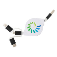 3-In-1 Retractable Kyle Charging Cable  