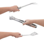 3 Pieces Arson BBQ Tools with Pouch 