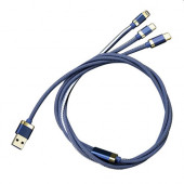 3 in 1 Braided Jean USB Cable