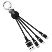 3 in 1 Guitar Keychain Cable 