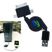 3 in 1 Retractable USB Charger