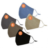 3-Ply Cotton Solid Color Reusable Face Mask 