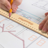 30cm Wooden Ruler 