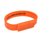 32GB Rectangular Silicone Wristband Flash Drive 