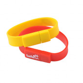 32GB Rectangular Silicone Wristband Flash Drive