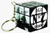 34mm Rubik's Cube Keyring 3x3 