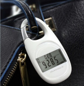 3D Carabiner Pedometer with Goal Tracker