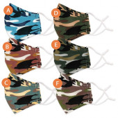 4 Ply Fabric Camouflage Reusable Face Mask 