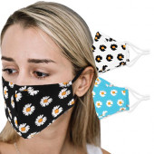 4 Ply Fabric Flower Reusable Face Mask