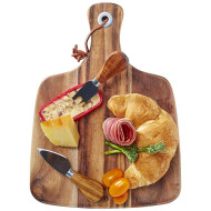 Acacia Cheeseboard & Knife Set 