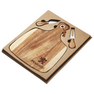 Acacia Cheeseboard & Knife Set 