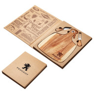Acacia Cheeseboard & Knife Set 