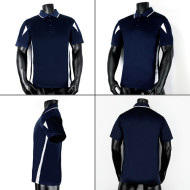 Polo Shirt With Contrast Panel Design 