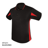 Polo Shirt With Contrast Panel Design 