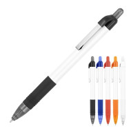 Anthony White Barrel Silk Ink Ballpoint Pen