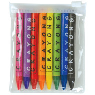 Assorted Colour Crayons In Zipper Pouch 