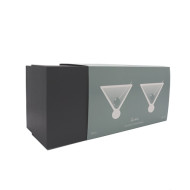 Aura Iridescent Martini Glasses 