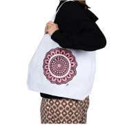 BOOBIE SISTA White Cotton Canvas Carry Bag 