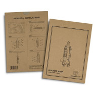 BRANDCRAFT Rocket Ship Wooden Model 