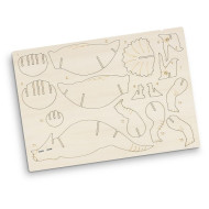 BRANDCRAFT Triceratops Wooden Model 