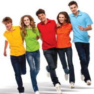 Polo Shirt Ribbed Style Collar