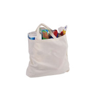Calico Shopper Bag with Gusset 
