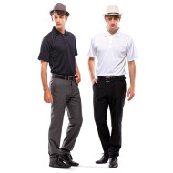 Men's Polo Shirt Tone On Tone Stripe Design