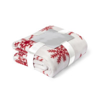 Christmas Blanket with White Motifs 