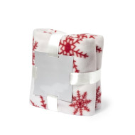 Christmas Blanket with White Motifs 