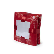 Christmas Blanket with White Motifs 