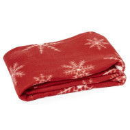 Christmas Blanket with White Motifs 