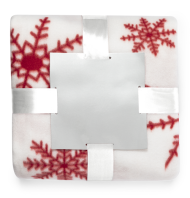 Christmas Blanket with White Motifs 