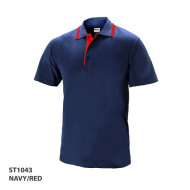 Corporate Polo Shirt Ribbed Style Collar With Trim 