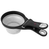 Collapsible Silicone Pet Food Scoop & Bag Clip 