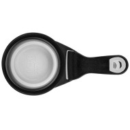 Collapsible Silicone Pet Food Scoop & Bag Clip 