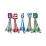 Custom Moulded 2D PVC 3-In-1 Charger 