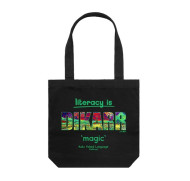 DIKARR ‘Magic’ ALNF Black Cotton Canvas Carry Bag