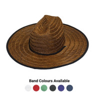 Dark Burnt Straw Hat