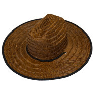 Dark Burnt Straw Hat 