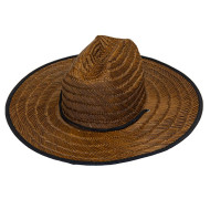 Dark Burnt Straw Hat 
