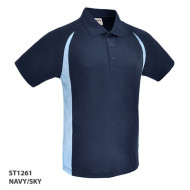 Polo Shirt With Mesh Knit Fabric 