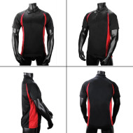 Polo Shirt With Mesh Knit Fabric 