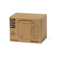 Garfun 400ml Recycled Double Walled Mug with Wooden Handle 