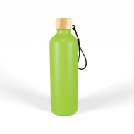 Gelato Aluminium Drink Bottle with Bamboo Lid 