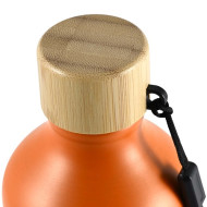 Gelato Aluminium Drink Bottle with Bamboo Lid 